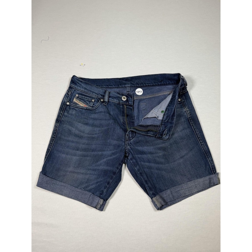 Diesel Denim Shorts Mens 31 Blue Medium Wash Bermuda Stretch Made In Italy